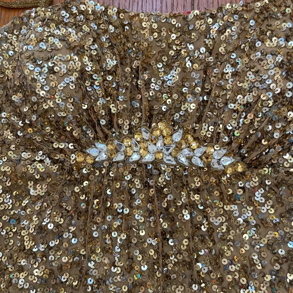 Scala Gold Sequin Dress - Picture 2 of 11